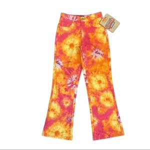 BRAND NEW Route 66 Jeans Girls Size 8 Tie Dye Pink Lemonade Stretch Denim